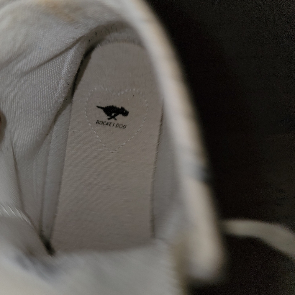 Rocket Dog Beige Snake-Print High-Top Sneakers SIZE 6.5 - Picture 6 of 10